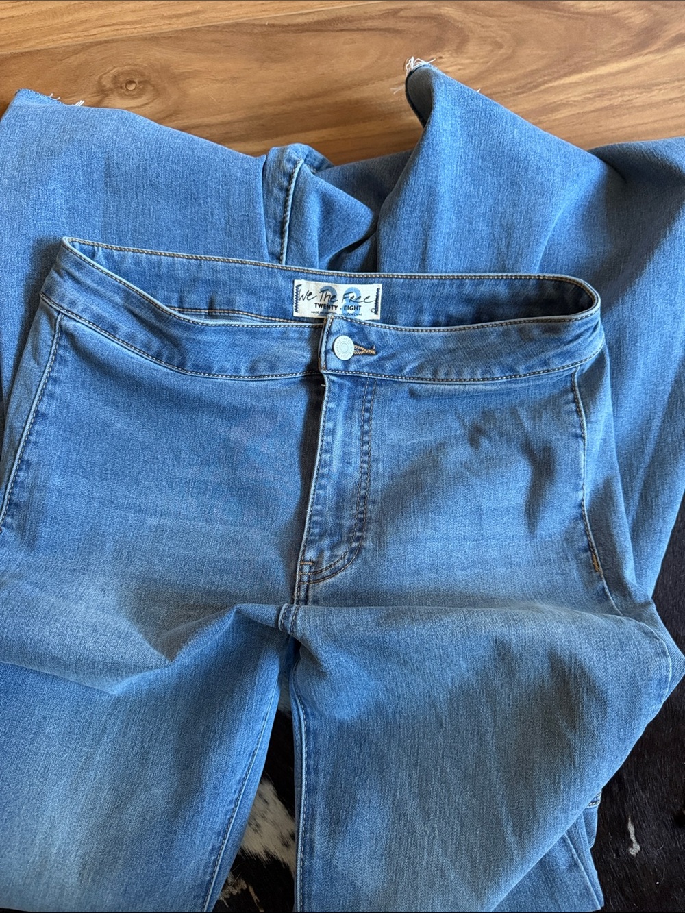 We The Free Medium Wash Wide-Leg High-Rise Jeans - Picture 5 of 5